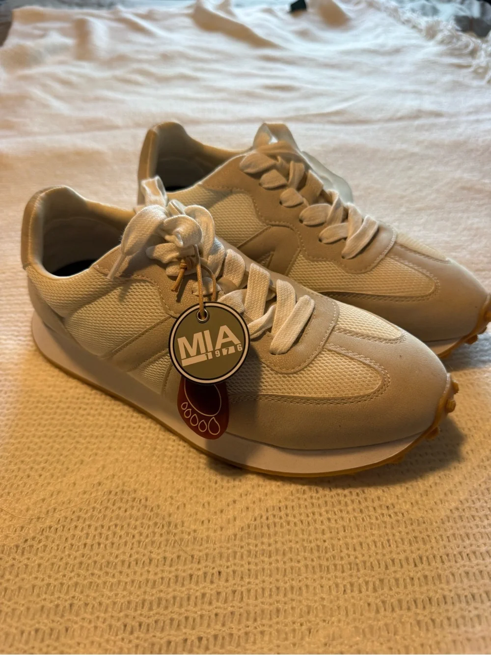 MIA Cream and White Women's Sneakers